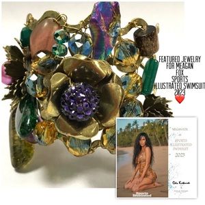 Frangos Embellished "To Die For" Designer Cuff,NWT-Boutique